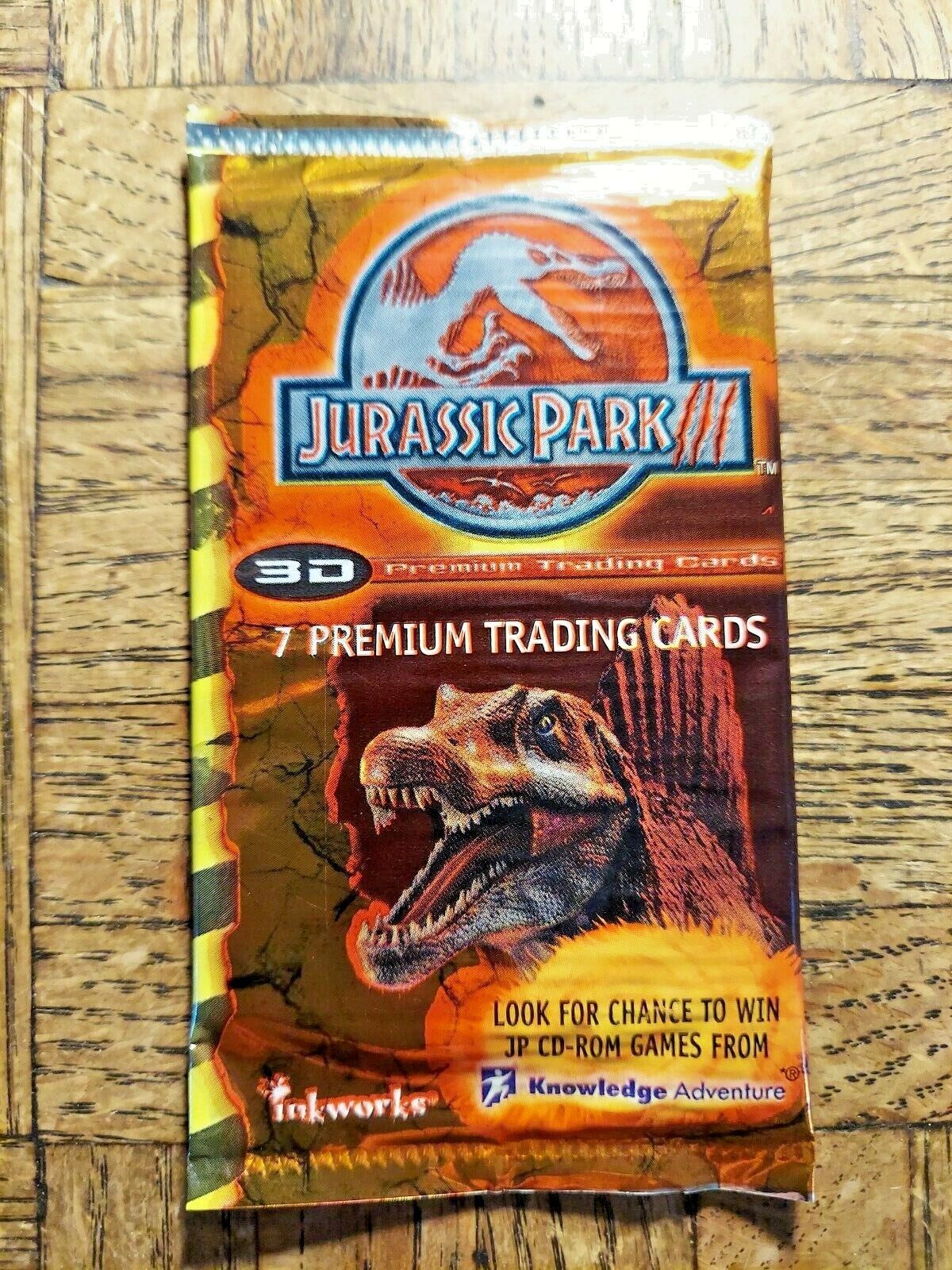 Vintage 2001 Jurassic Park Trading Cards Inkworks Series 3 "pack Of 7 Cards"